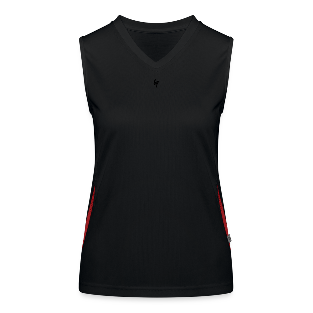 Women's Performance Contrast Tank Top - black/red