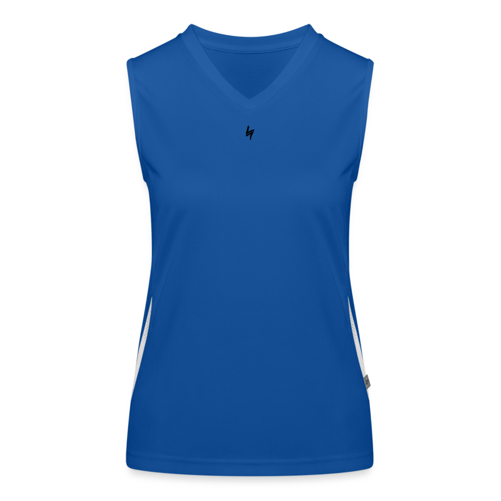 Women's Performance Contrast Tank Top - royal/white