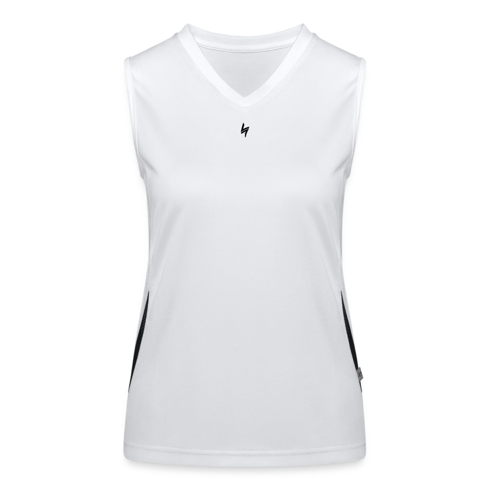 Women's Performance Contrast Tank Top - white/black