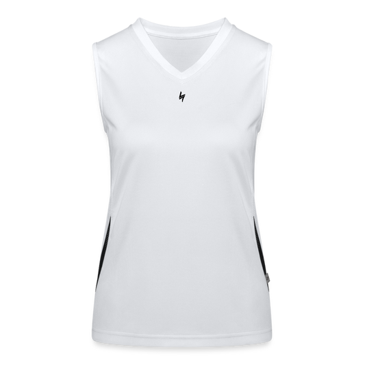 Women's Performance Contrast Tank Top - white/black