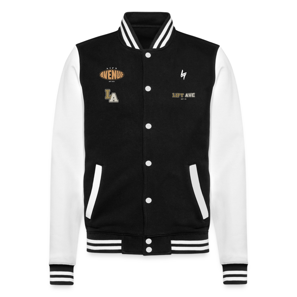 Varsity Sweat Jacket - black/white