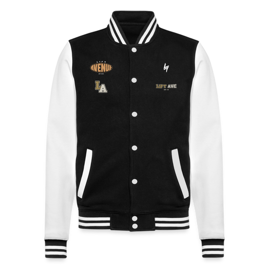 Varsity Sweat Jacket - black/white