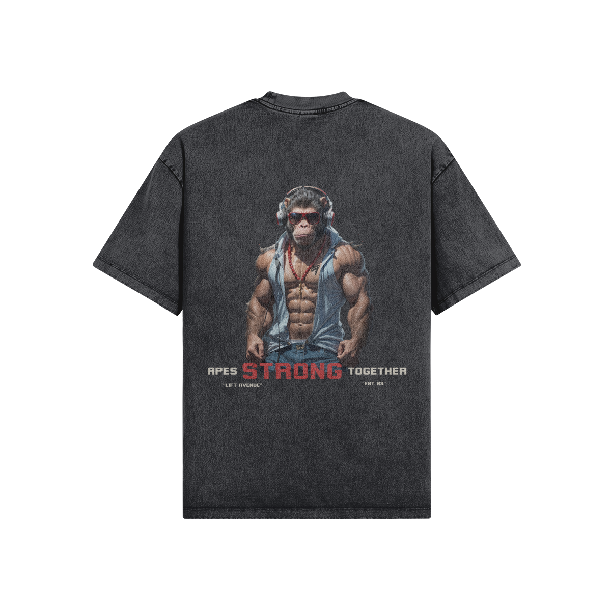 Gym Monke Oversized Snow Wash T-Shirt