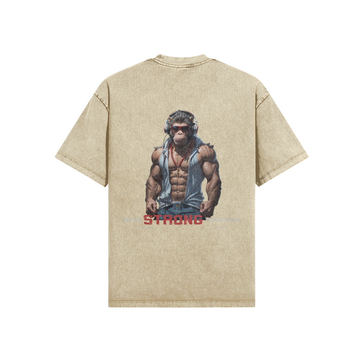 Gym Monke Oversized Snow Wash T-Shirt