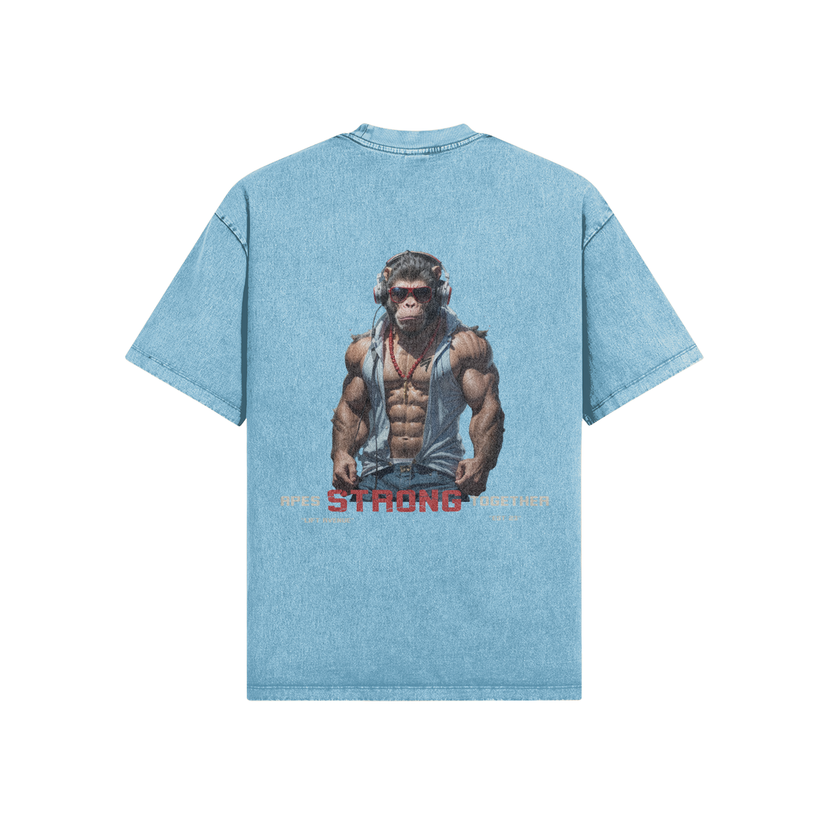 Gym Monke Oversized Snow Wash T-Shirt