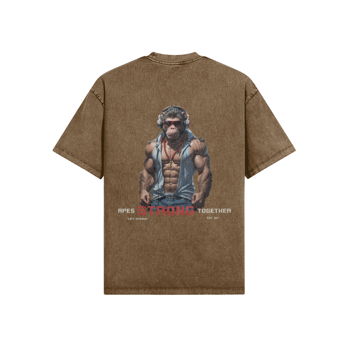 Gym Monke Oversized Snow Wash T-Shirt