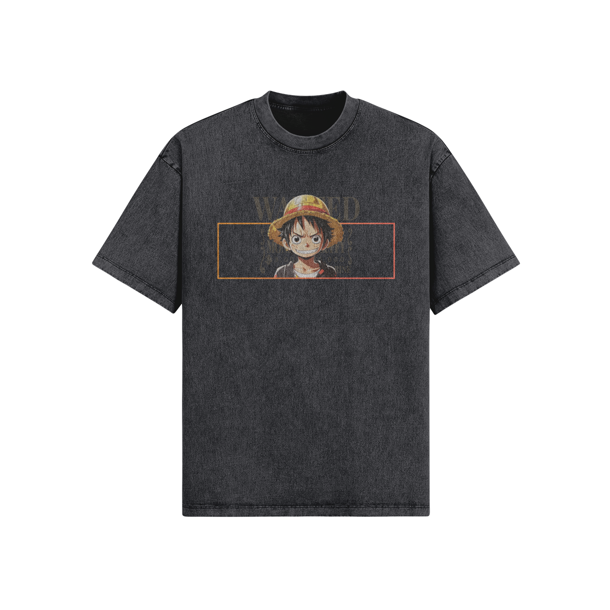 Straw Hat Oversized Snow Wash T-Shirt